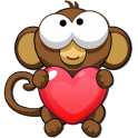 Bubble Monkey Valentine's Day
